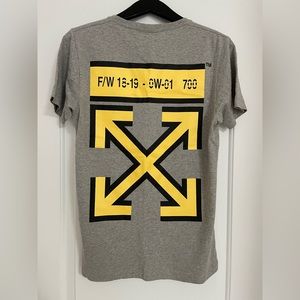 Off white grey tee